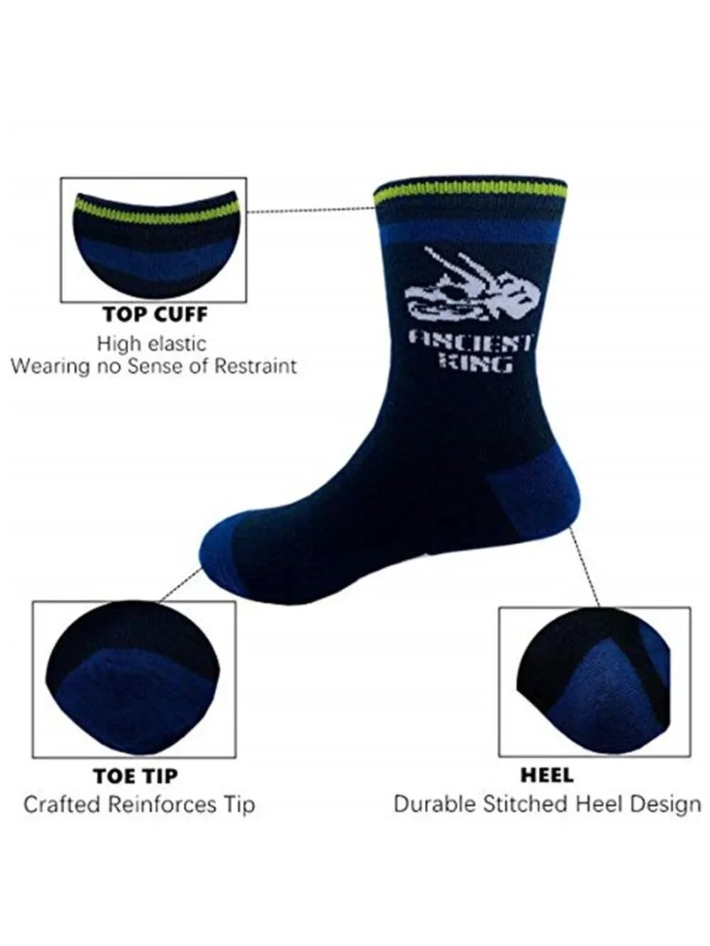 10 Pairs Kids Boys Cartoon Dinosaurs Pattern Sport Socks